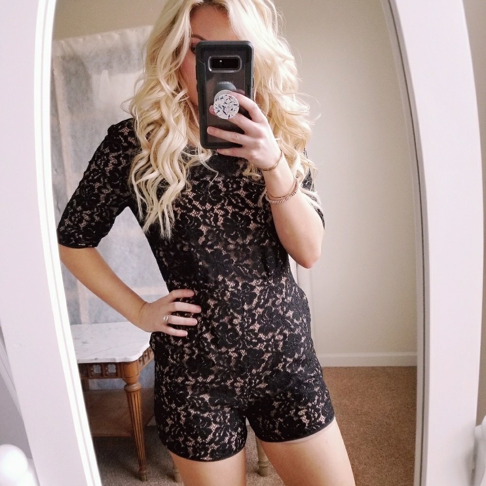 BCBG Lace Romper